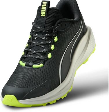 Кросівки Puma Skyrocket Lite Trail для бігу по вулицях (38.5 EU, Puma Black Feather Gray Yellow Alert)