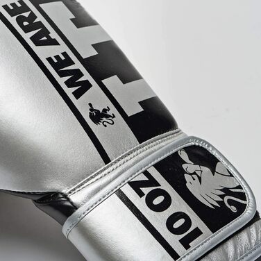 Боксерські рукавички LEONE 1947 Nexplosion, сріблясті, 10 oz, для дорослих