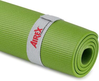 Гімнастичний килимок AIREX Fitline 180 з отворами, 180x60x1,5 см, колір ківі