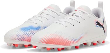 Дитячі футбольні бутси PUMA Future 8 Play Mg Jr - біло-червоні, розмір 34.5 EU