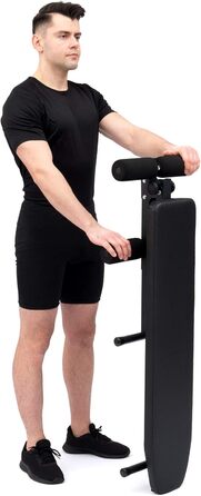 Лава для преса та гантелей Marbo Sport SmartGym SG-15, чорна, тренажер для преса