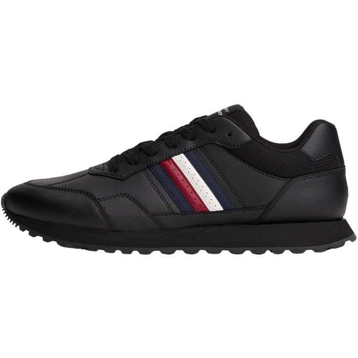Кросівки шкіряні Tommy Hilfiger New Runner Eva LTH Stripe, чорні, розмір 42 EU