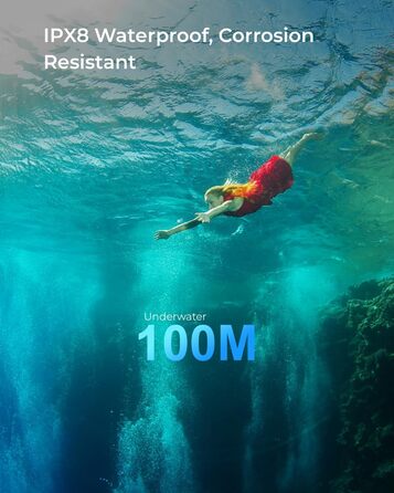 APLOS AP30: Потужний водонепроникний ліхтар для дайвінгу 3000 лм з індикатором заряду, IPX8, перезаряджається