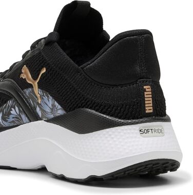 Жіночі бігові кросівки PUMA Softride Mayve Bloom WNS, чорні з рожевим золотом, розмір 38.5 EU