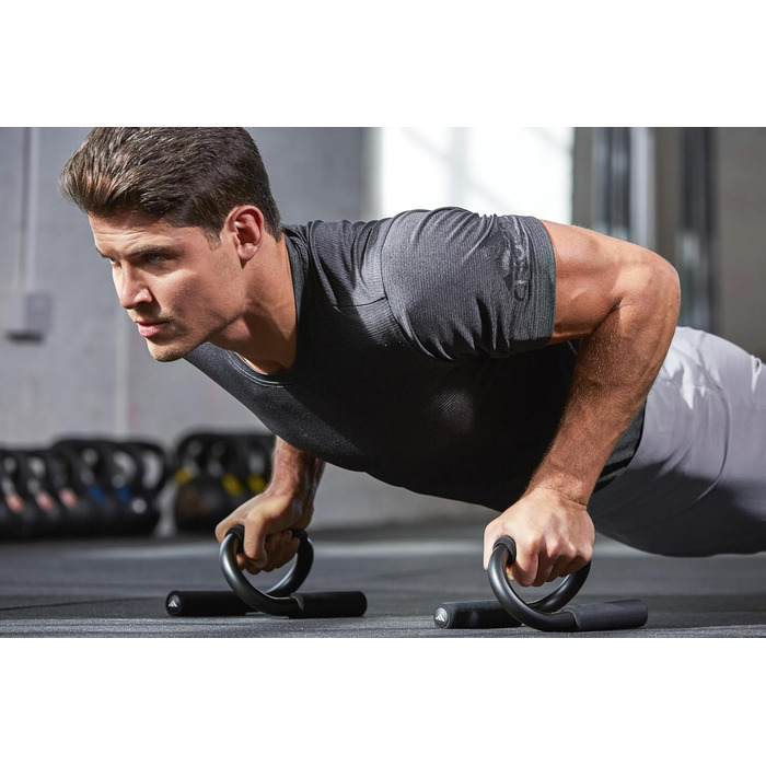 Блоки для віджимань adidas Push Up Bars – для силових тренувань, максимальне навантаження 250 кг, обладнання для фітнесу вдома, тренування з власною вагою