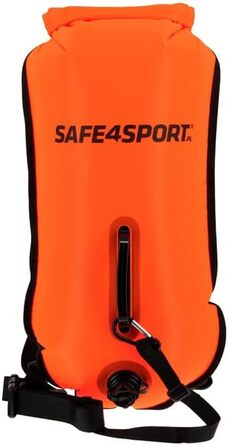 Надувна безпекова буя для плавання SAFE4SPORT RunSwimmer 3в1: водонепроникний рюкзак та гермосумка на 28л для триатлону