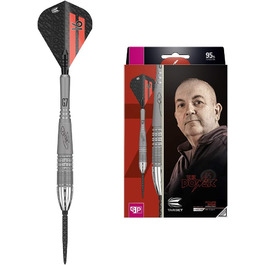 Дартс Target Phil Taylor Power 9-Five Gen 7, 95% вольфрам, сталевий наконечник, Swiss Point, 22 г, ігровий набір