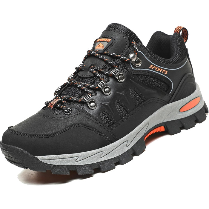 Чоловічі туристичні черевики Leichte Wanderschuhe: зручні, дихаючі, з антиковзким покриттям для хайкінгу та трекінгу (37 EU, Чорний)