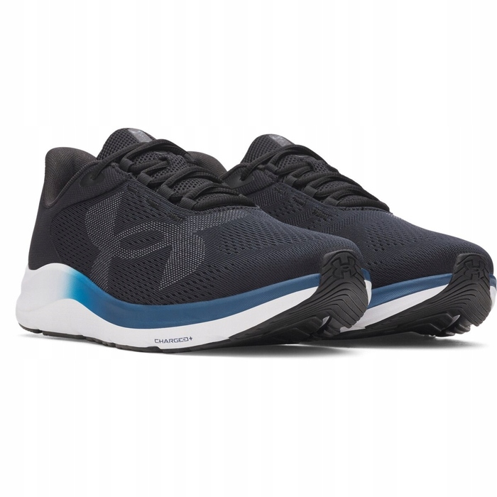 Чоловічі бігові кросівки Under Armour Charged Pursuit 4 Big Logo, чорні, розмір 42