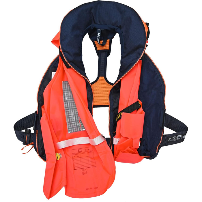 Автоматичний рятувальний жилет Secumar Survival 275 Harness, темно-синій/помаранчевий