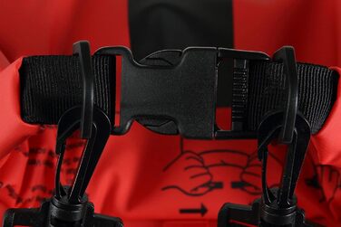 Водонепроникний мішок CRESSI Unisex Premium 20LT (20 л, чорний/червоний, двоколірний)