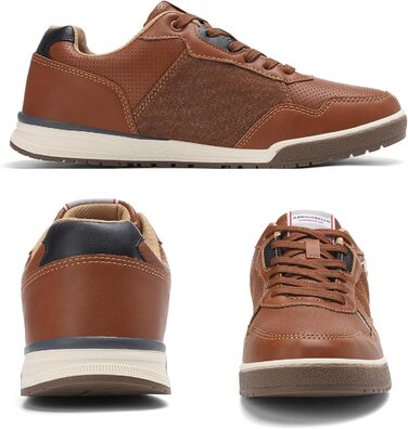 ARRIGO BELLO Чоловічі кросівки: зручні, універсальні, для відпочинку, роботи та прогулянок на природі. Розміри 41-46 (колір: коричневий)