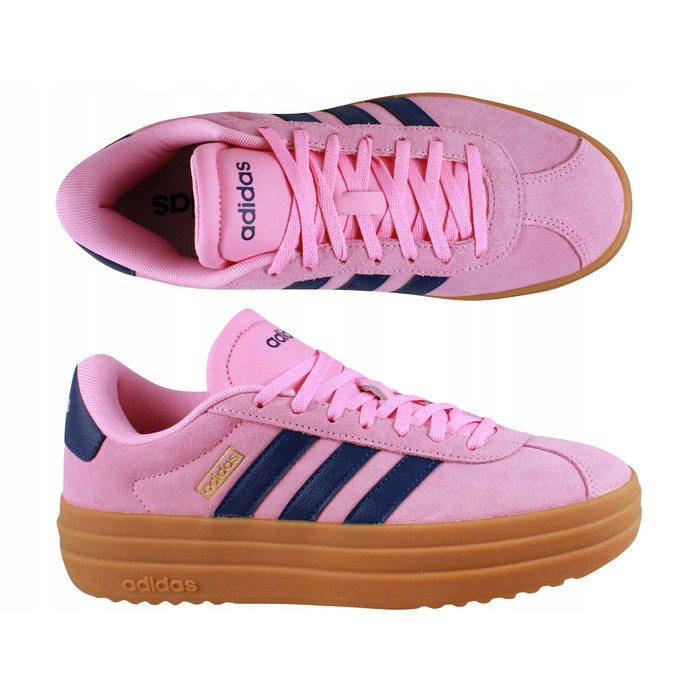 Кросівки Adidas VL Court Bold Samba JI1789 рожеві на платформі