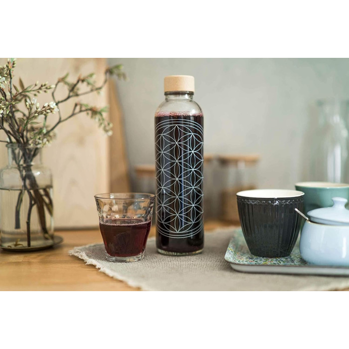 Скляна пляшка для води Carrybottles Elephant 0,7 л, спортивна, BPA-free, герметична, для газованих напоїв, зроблено в Німеччині