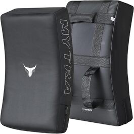 Захисні щити для бойових мистецтв Mytra Fusion: MMA, муай-тай, кікбоксинг, карате (чорні)