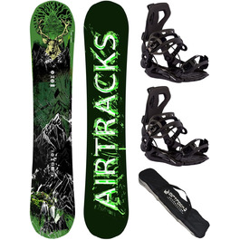 Набір для сноуборду AIRTRACKS Forest King Carbon Wide Hybrid Rocker + кріплення Star/Master, сумка, чоловічий, 153/156/160 см