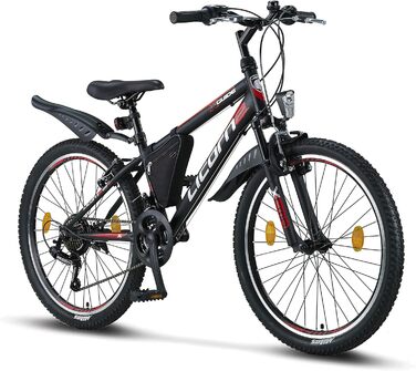 Гірський велосипед Licorne Bike Guide Premium 24 дюйми, 21 швидкість, для дівчат, хлопців, чоловіків і жінок