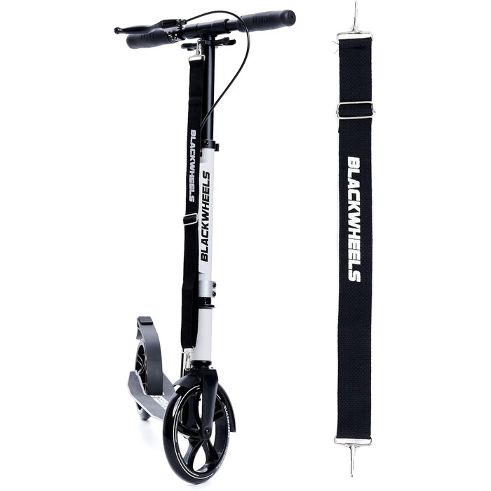 Самокат Blackwheels Orio Cityroller 200мм, складаний, білий - алюмінієвий, з регулюванням висоти, ABEC 7, для підлітків та дорослих
