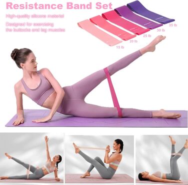 Набір для пілатесу вдома 13-в-1: м'яч, шкарпетки, гумки, ремінь. Чорний колір