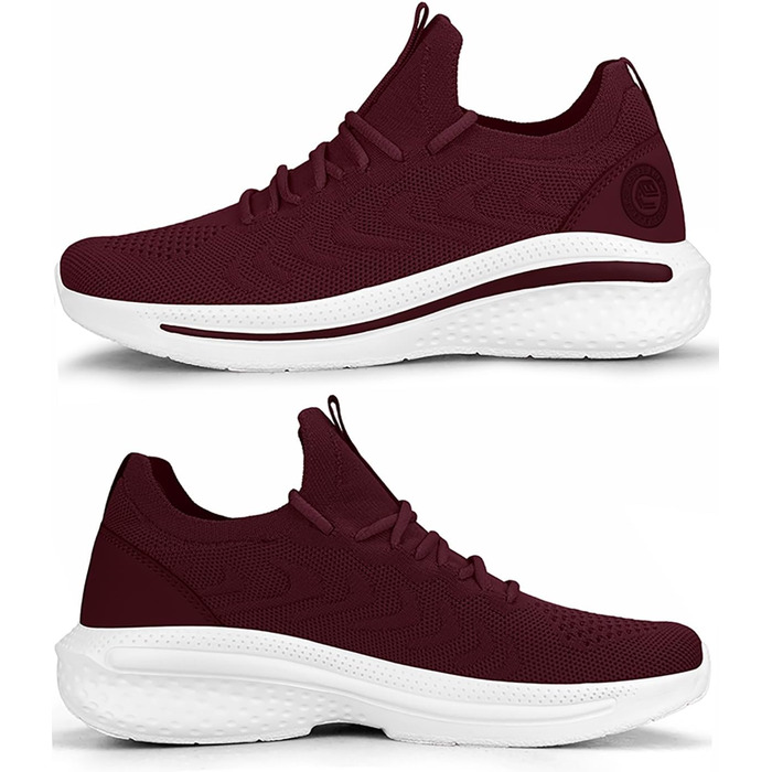 Жіночі кросівки для бігу та фітнесу. Легкі, дихаючі, з неслизькою підошвою. Колір: бордовий, розмір EU 42