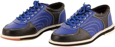 Жіночі дитячі дорослі боулінгові туфлі з шкіри, дихаючі, унісекс (41 EU, Blue Blau)