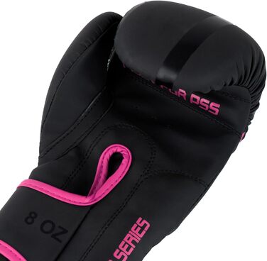 Дитячі боксерські рукавички PSS Black Series зі шкіри, 4oz 6oz 8oz, для хлопців і дівчат 3-14 років, для боксу, муай-тай, кікбоксингу, чорні, червоні, зелені, рожеві, фіолетові