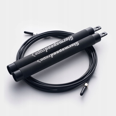 Професійна спортивна скакалка STORM SPEED ROPE SV2, чорна + чохол