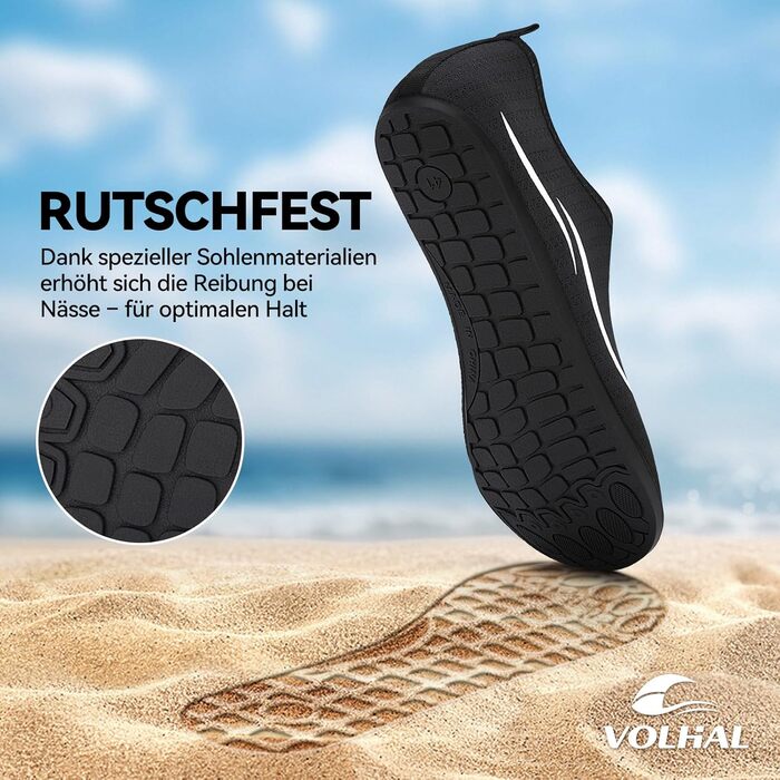 Взуття для плавання та відпочинку на пляжі: унісекс, чорний, 38 EU