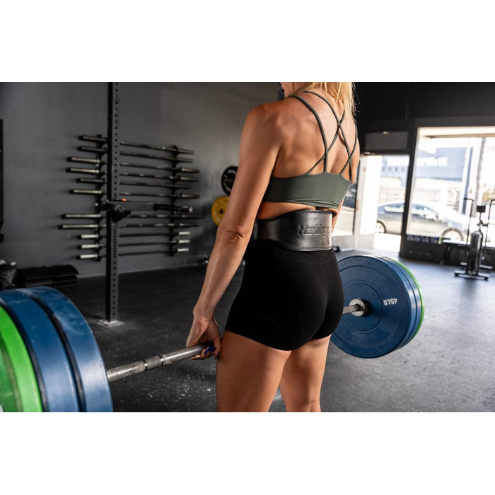 Пончо для тренувань Harbinger 7mm Pro Leather - Пояс для важкої атлетики, пауерліфтингу та олімпійського хавлінгу, чорний, великий