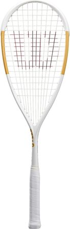 Ракетка для сквошу Wilson Tempest Pro – унісекс, для дорослих, білий/золотий