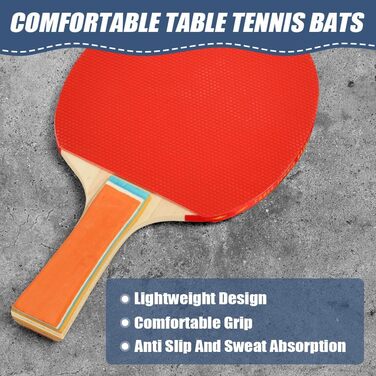 Набір для настільного тенісу Flintronic: 2 ракетки + 3 м'ячі, з сумкою для початківців та професіоналів