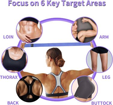 Набір еластичних стрічок для фітнесу 3шт, стрічки опору з 3 рівнями, фітнес-стрічки для жінок/чоловіків, силові тренування, йога, пілатес, фітнес (поступовий фіолетовий)