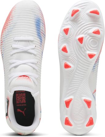 Жіночі футбольні бутси PUMA Future 8 Play FG/AG, 40 EU, білий, чорний, червоний