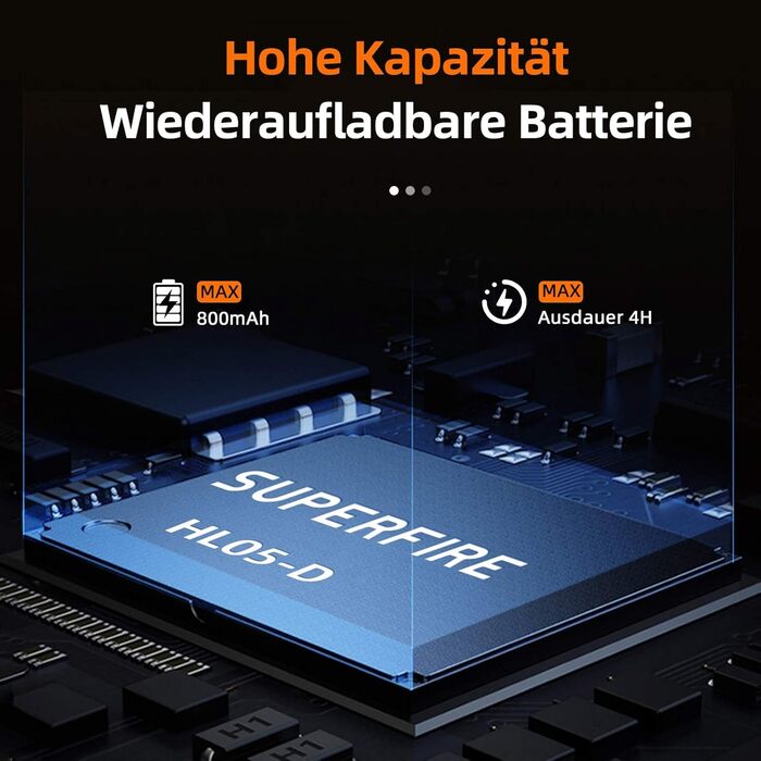 Налобний ліхтар SuperFire LED, 2 шт., перезаряджається USB, з червоним миготком, 5 режимів, регульований, для дорослих та дітей, біг, рибалка, кемпінг, водонепроникний, чорний