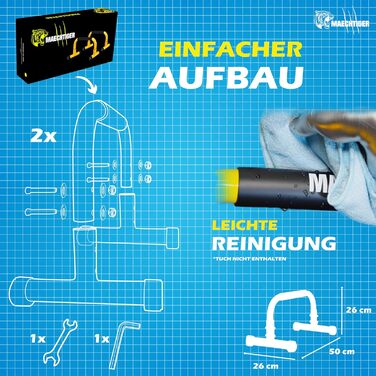 Паралелетки преміум-класу Parallettes - подовжені сталеві ручки для віджимань - стабільність завдяки системі вирівнювання - неслизькі та щадять суглоби - для калістеніки, фітнесу, в приміщенні та на вулиці