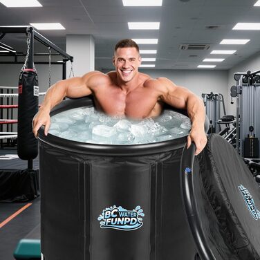 Ванна для холодової терапії для спортсменів – портативна ванна для крижаного душу, 105 галонів, овальна