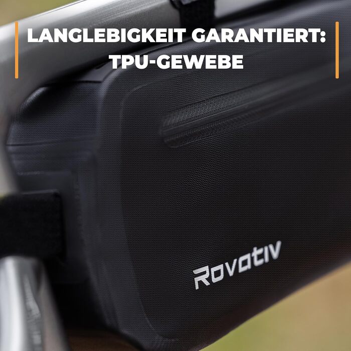 Велосумка Rovativ Bikepacking 42 см, водонепроникна, для гравійного велосипеда та ультрациклізму, 3,2 л