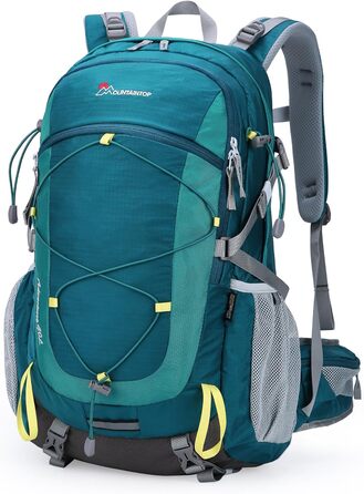 Рюкзак для туризму MOUNTAINTOP 40L з дощовиком, чоловічий/жіночий, для походів, кемпінгу, подорожей, 55x35x25 см