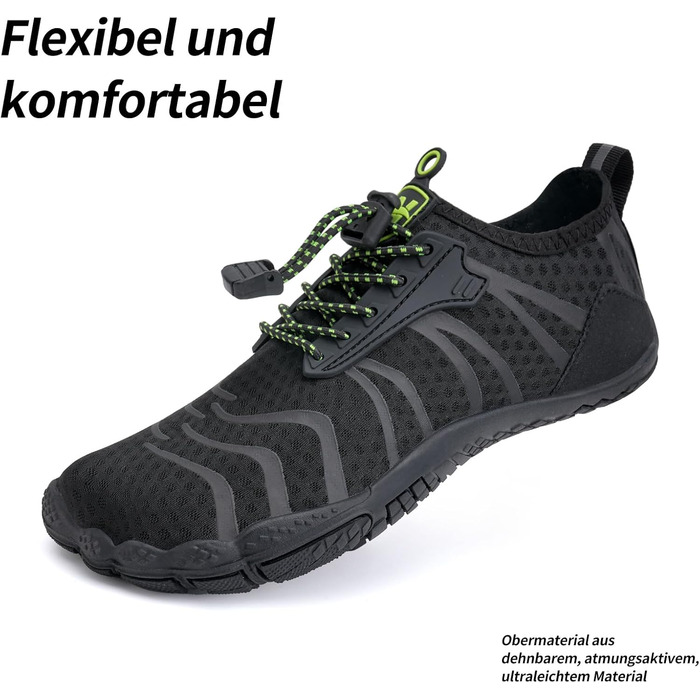 WateLves Взуття для плавання та трейлраннінгу (унісекс) - чорний, 45 EU