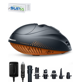 OutdoorMaster Електричний насос для SUP дошки, акумулятор 6000mAh, 16PSI, перезаряджається, автоматичне вимкнення