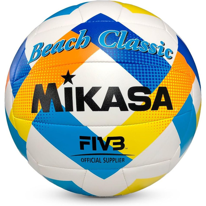 Волейбольний м'яч MIKASA Classic BV543C-VXA-Y для пляжного волейболу, унісекс, мультиколір, розмір універсальний