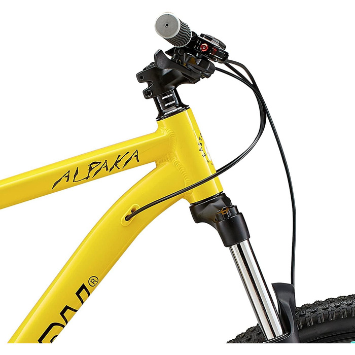 Гірський велосипед Eastern Bikes Alpaka 29'', 9-швидкісний, гідравлічні дискові гальма, передня амортизація, легка рама, жовтий, 4 розміри