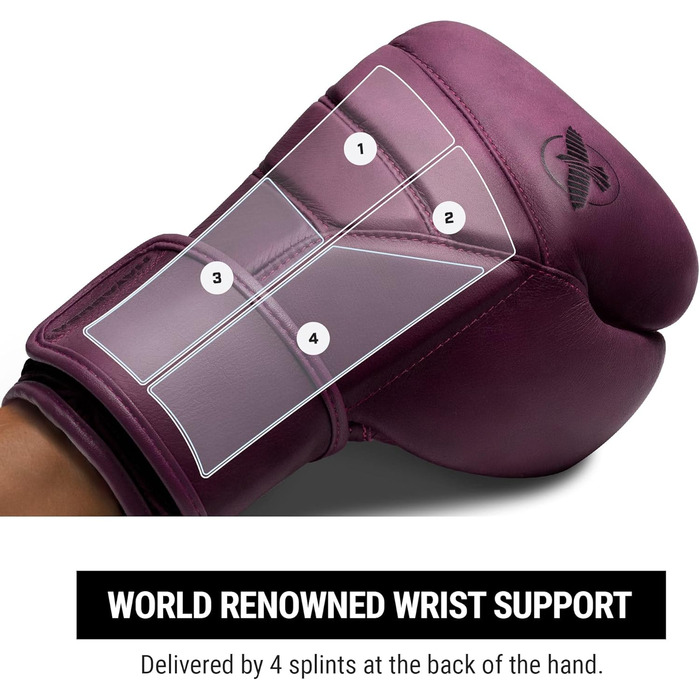 Боксерські рукавички Hayabusa T3 LX зі шкіри 14oz, колір слива