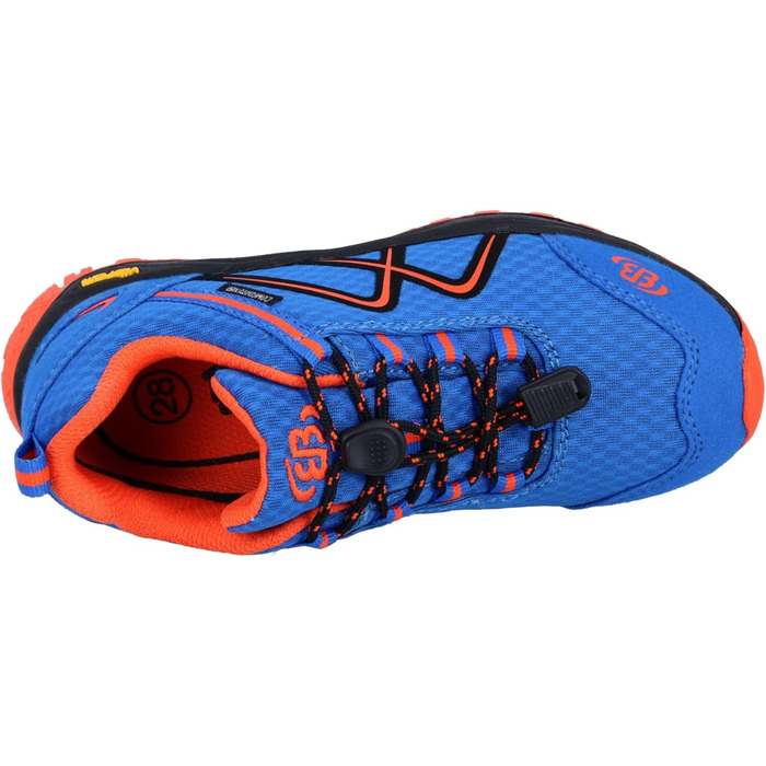 Дитячі трекінгові черевики Brütting Guide, унісекс, блакитно-помаранчеві, 25 EU