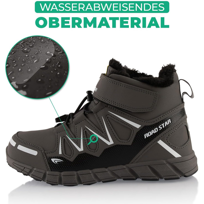 Черевики для піших прогулянок для жінок та чоловіків, зимові, з підкладкою, сірі та білі (43 EU)