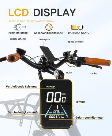 Електровелосипед KAISDA 26'' для жінок, 7-ступенева трансмісія, 36В 16Аг знімний акумулятор, 65 км, 50Нм мотор, біло-синій, для міста та відпочинку