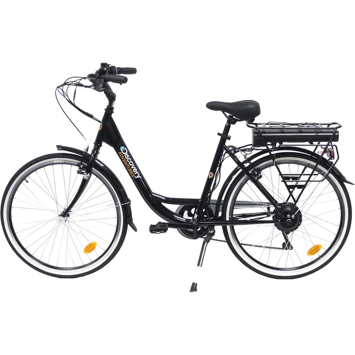 Електровелосипед Denver Discovery E4000, міський, 26 дюймів, Shimano 6 швидкостей, для жінок, чорний