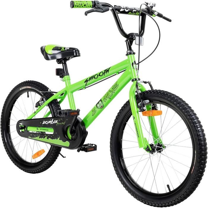 Дитяче велосипед Actionbikes Zombie 20 дюймів: V-Brake гальма, захист від бруду, для дітей 2-9 років