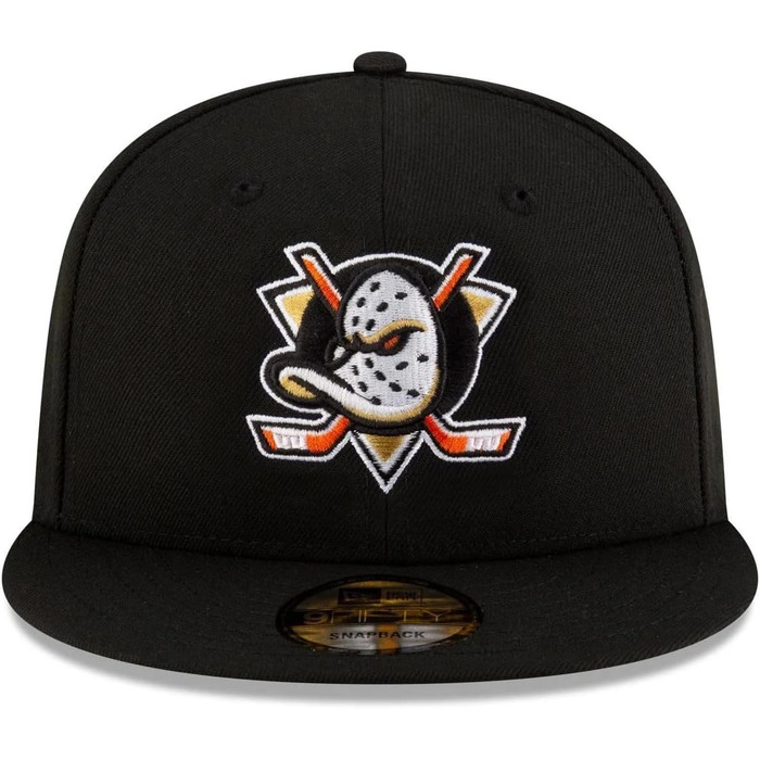 Кепка New Era NHL Eishockey Cap для вболівальників Anaheim Ducks, регульована, 9Fifty, Snapback, логотип команди, прямий козирок