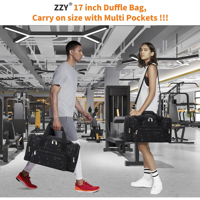 Спортивна сумка ZZY 25 л, мрамор, тренувальна, дорожня